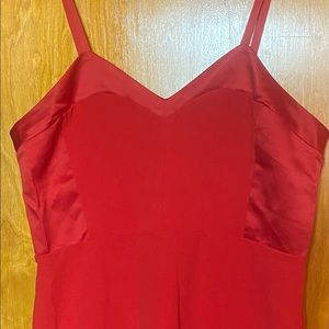 Express mini red skinny strap dress size L